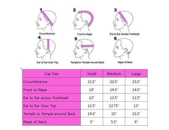Houston - MEM Beauty Wigs - Lace Front Wigs - Custom Size Measure Chart